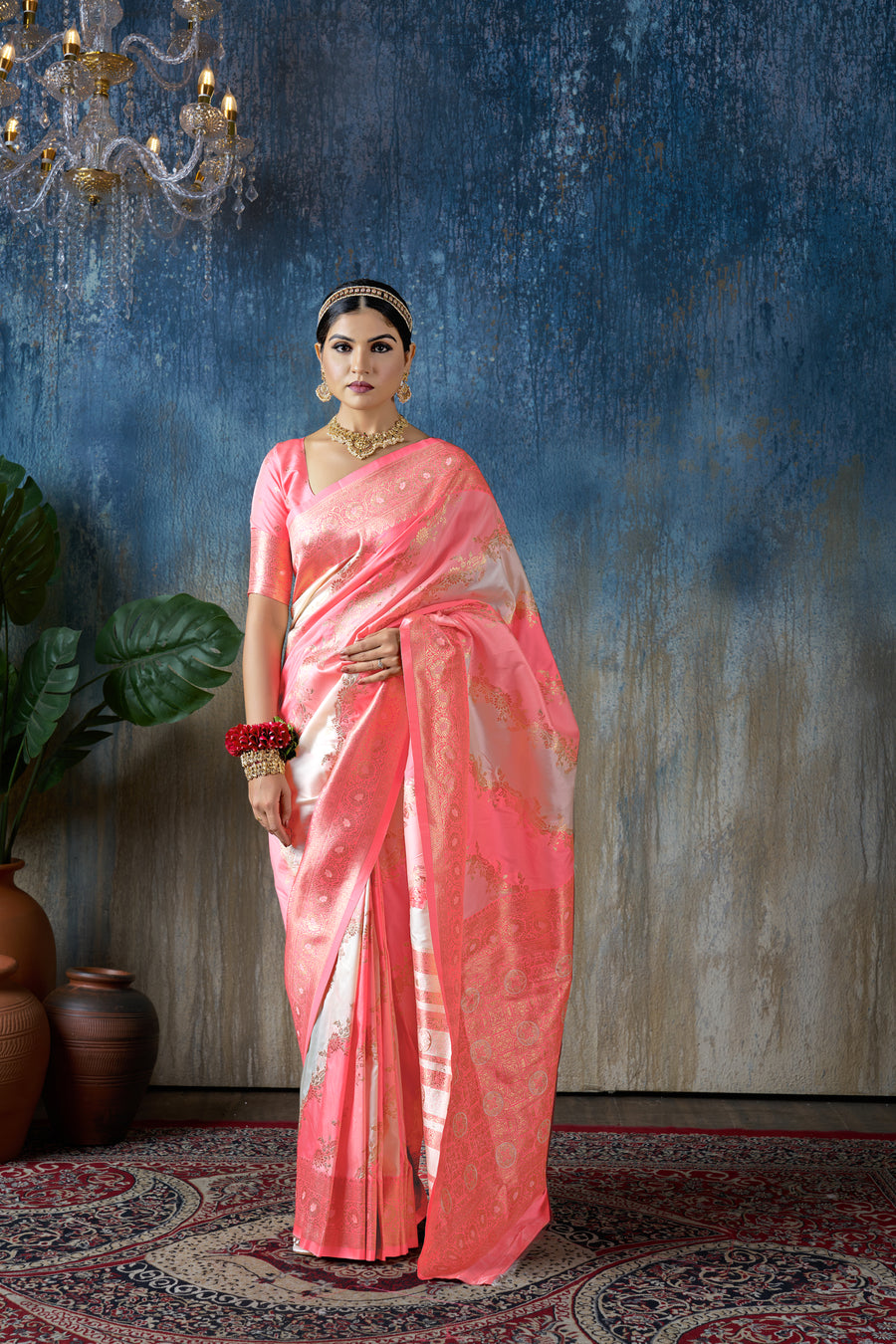 Triveni Splendor Banarsee - Kokal Silk Saree