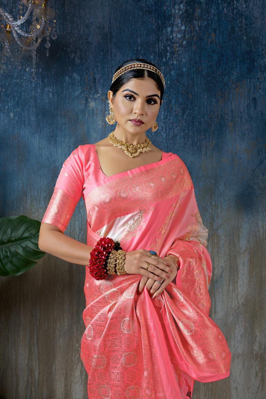 Triveni Splendor Banarsee - Kokal Silk Saree