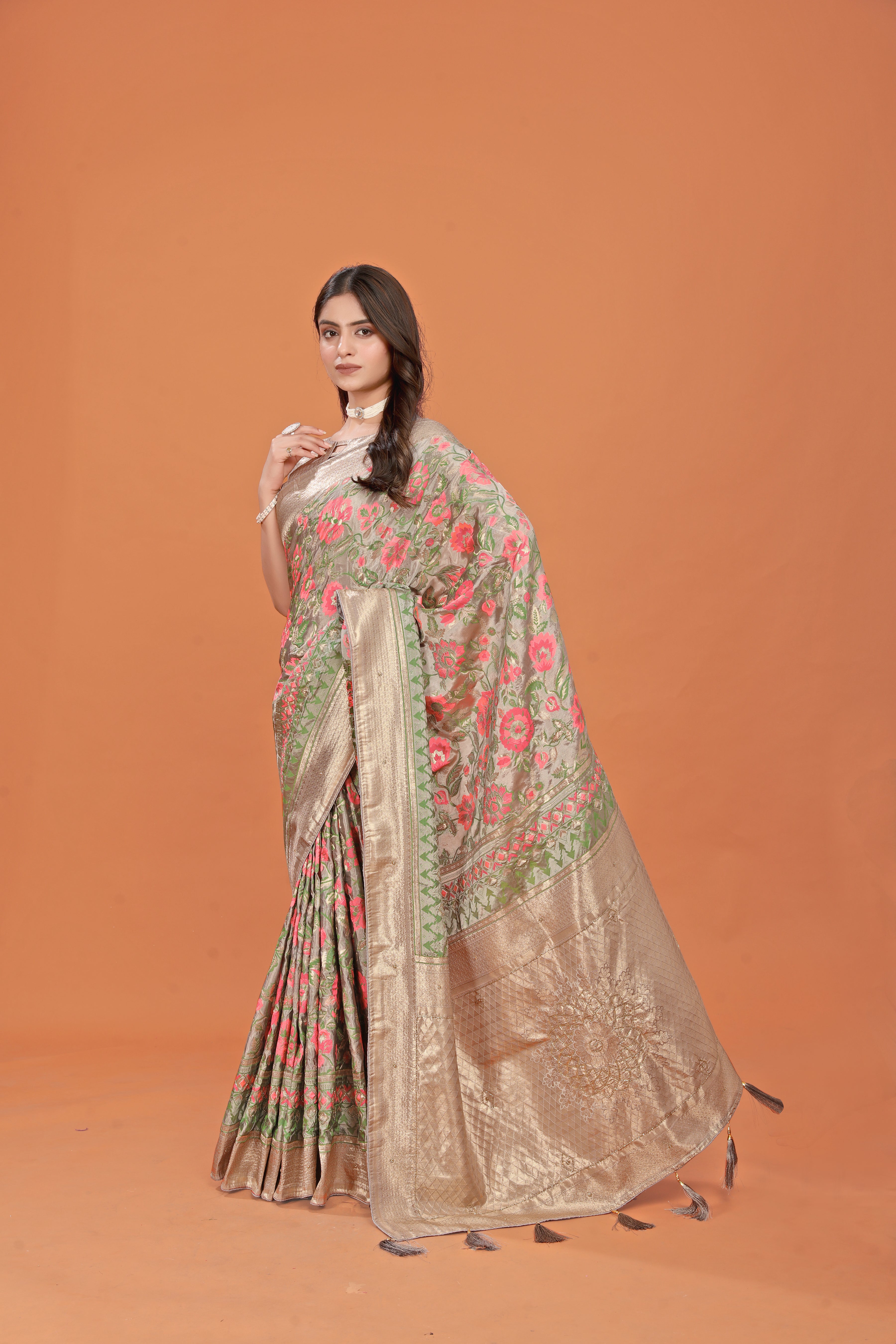 Pushpika Vine Silk Saree