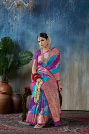 Triveni Splendor Banarsee - Kokal Silk Saree