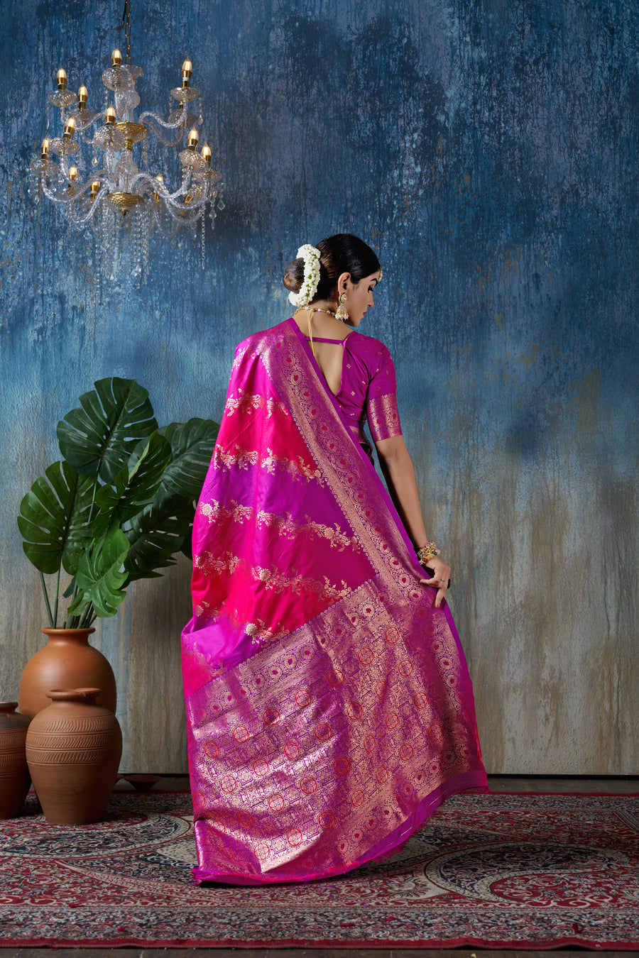 Triveni Splendor Banarsee - Kokal Silk Saree