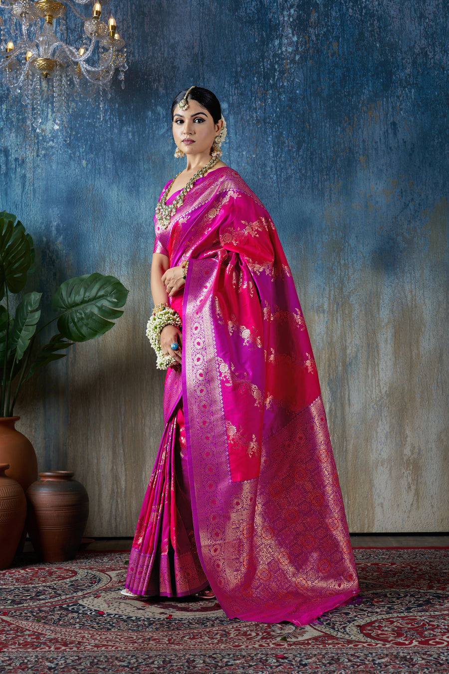 Triveni Splendor Banarsee - Kokal Silk Saree