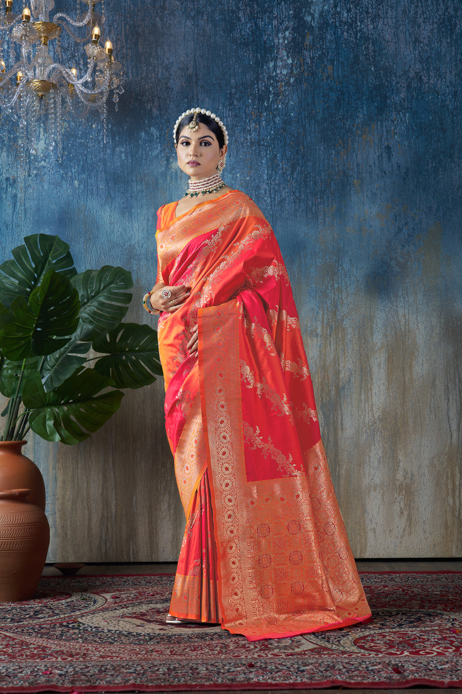 Triveni Splendor Banarsee - Kokal Silk Saree