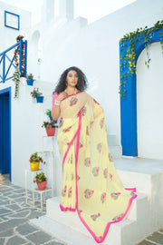 Monsoon Chappa Mirage - Block Print Saree