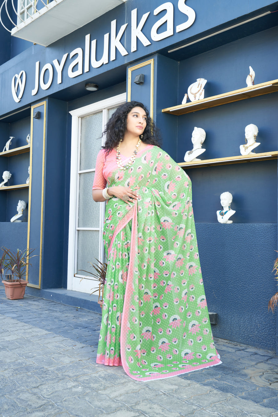 Pastel Petal Delight Saree